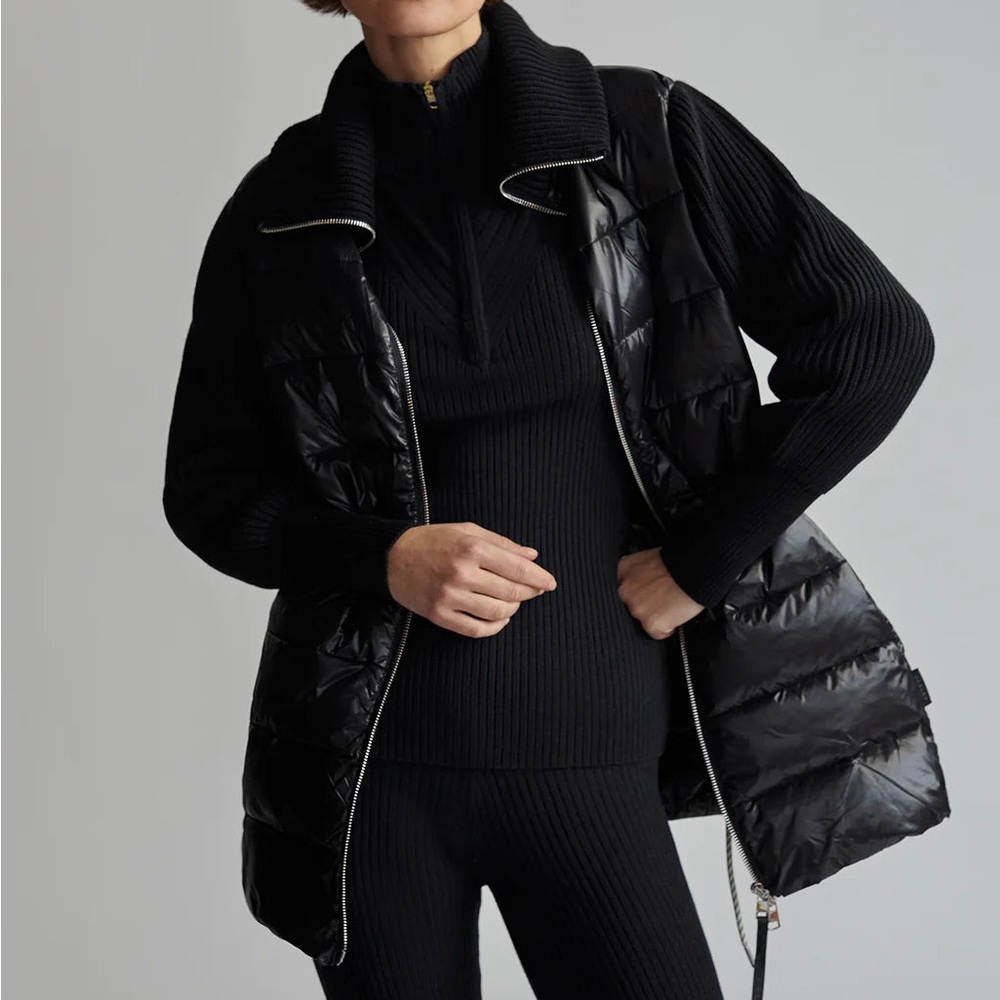 Varley Arlen Quilted Zip Jacket Black M